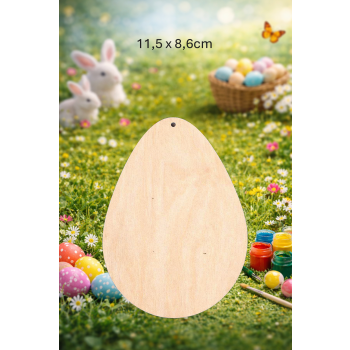 Jajko 11,5cm z otworem, sklejka 3mm